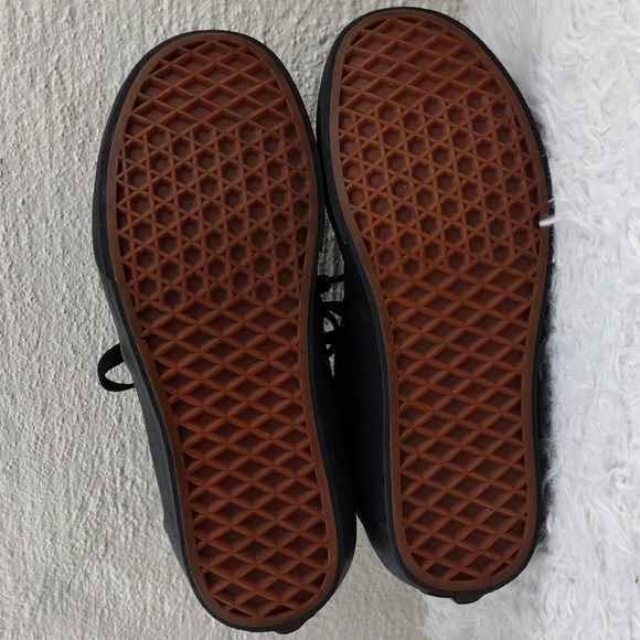 Vans Off The Wall Black Brown Canvas Upper Toe Round Lace Up Low Top Sneaker - Picture 6 of 15